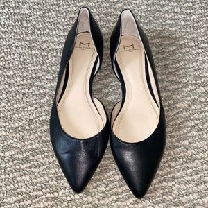 Marc Fisher Black Pointed Toe Flats